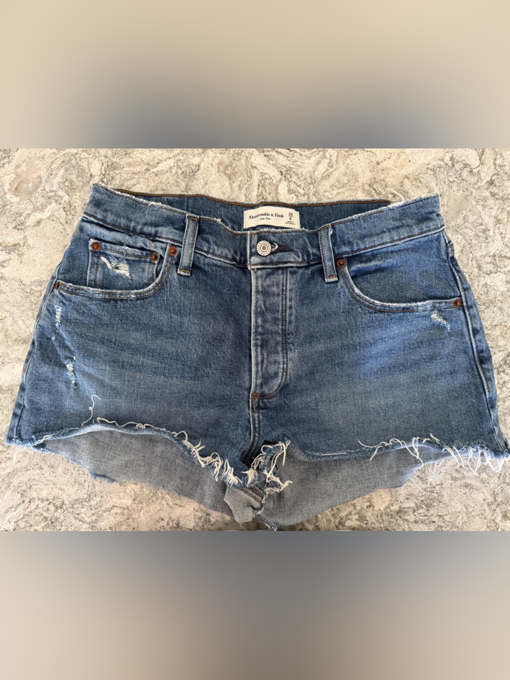 Abercrombie & Fitch Blue Denim Shorts
